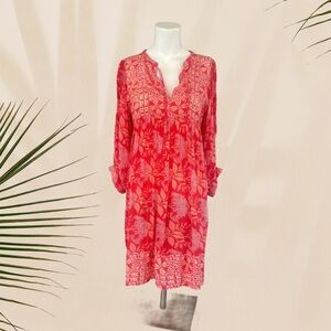 Elan Flamingo Pink Cute Midi Dress Size S
